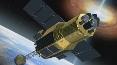 観測を行う「ひとみ」の想像図 観測を行う「ひとみ」の想像図