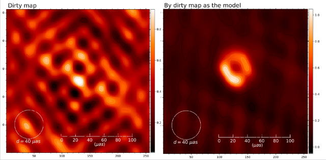 40マイクロ秒角サイズのリング 40マイクロ秒角サイズのリング