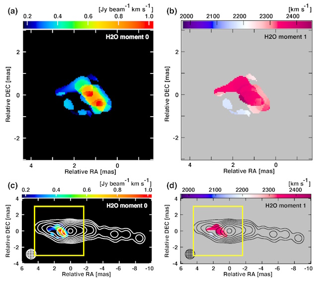 NGC4261中心部の水分子ガス NGC 4261中心部の水分子ガス