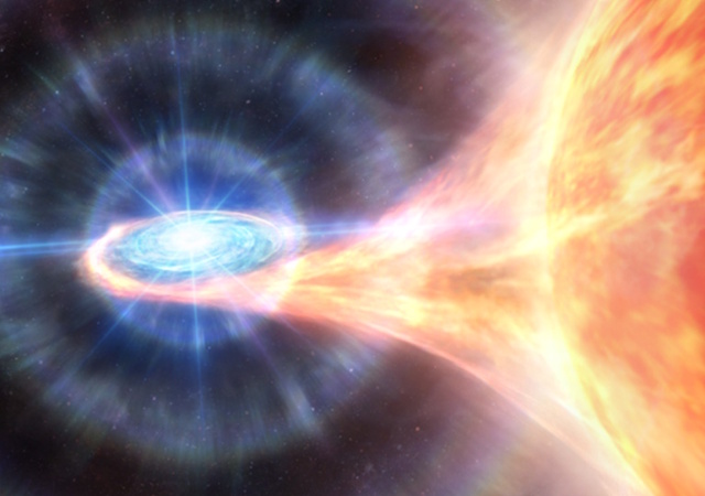 SRGA J1444の想像図 SRGA J1444の想像図