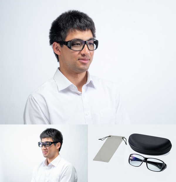 装着例と付属のセミハードケース