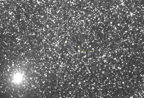 2012年3月27日に撮影されたへびつかい座の新星