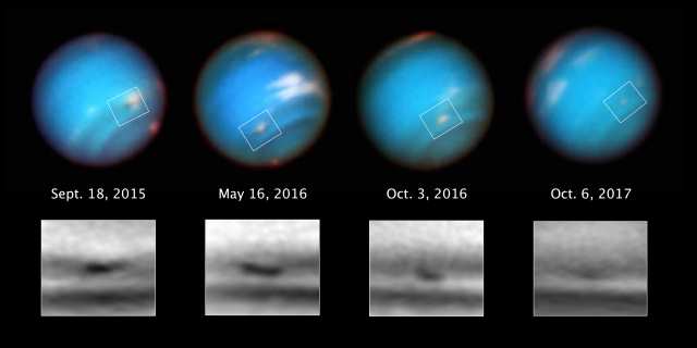 海王星の嵐の変化