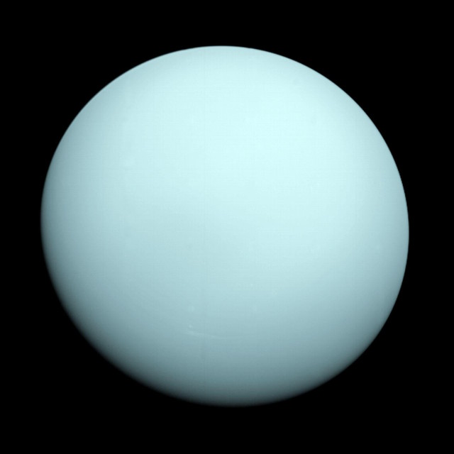 ボイジャー2号から撮影された天王星