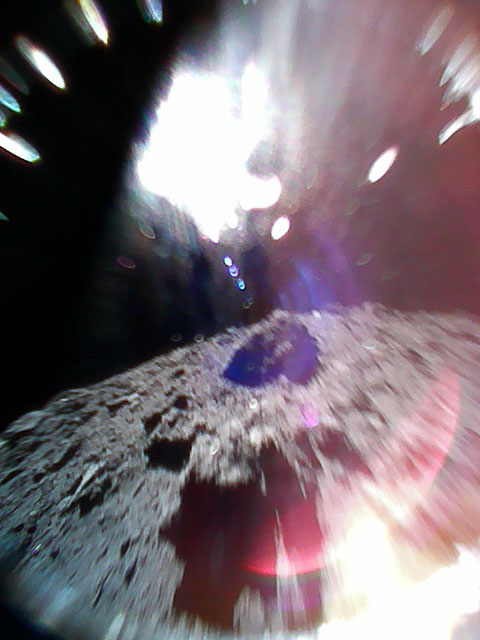 「Rover-1A」が撮影したリュウグウ表面