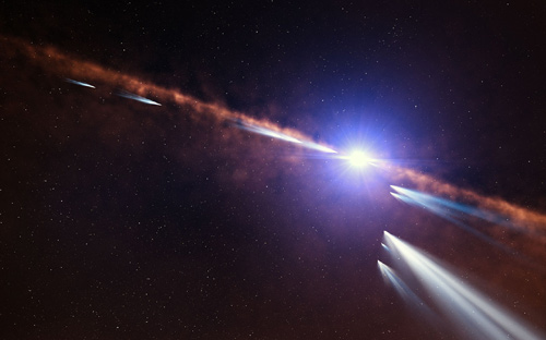がか座β星系の彗星