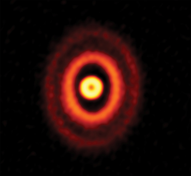 オリオン座GW星の原始惑星系円盤
