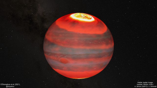 木星の上層大気の温度