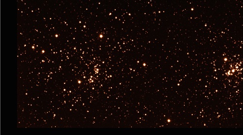 二重星団h-χをとらえたファーストライト画像
