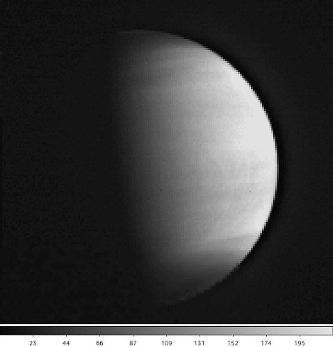 IR2カメラで撮影された金星