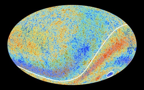 天文衛星「プランク」による宇宙マイクロ波背景放射全天マップ