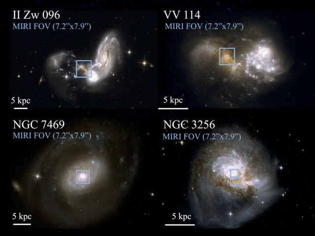 4つの衝突銀河