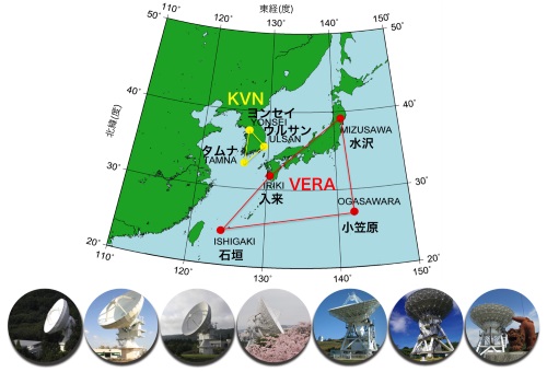 日韓合同VLBI観測網（KaVA）