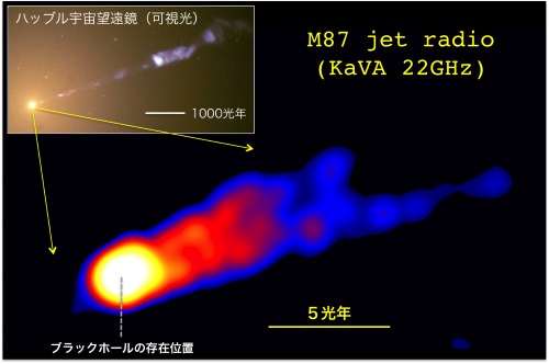 M87ジェット根元の電波写真
