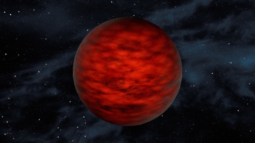 褐色矮星と思われるWISEA 1147の想像図