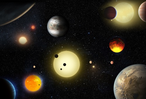 ケプラーによって発見された系外惑星の想像図
