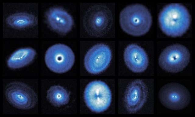 15個の原始惑星系円盤 15個の原始惑星系円盤