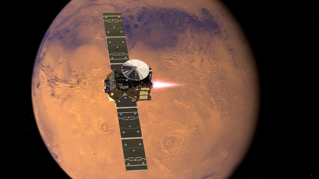 火星に接近するTGO