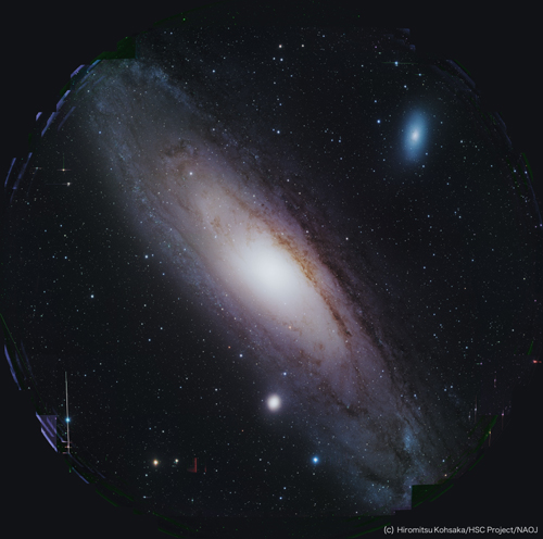 すばる望遠鏡の超広視野主焦点カメラHSCがとらえたM31