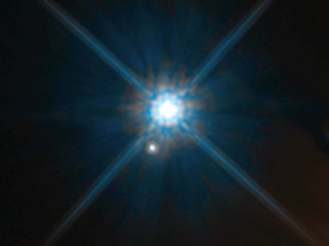 Stein 2051 Bと背景の星