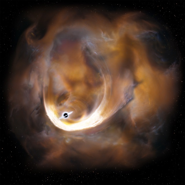 中間質量ブラックホールによる重力散乱で加速されるガス雲