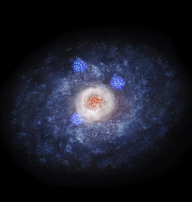 110億光年彼方の銀河の想像図