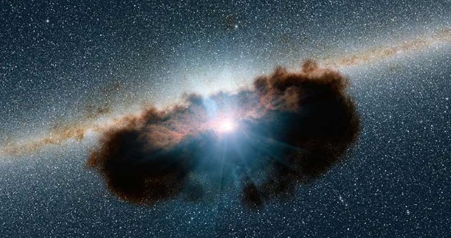 超大質量ブラックホールの想像図