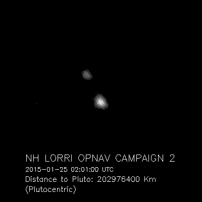 ニューホライズンズがとらえた冥王星とその衛星カロン