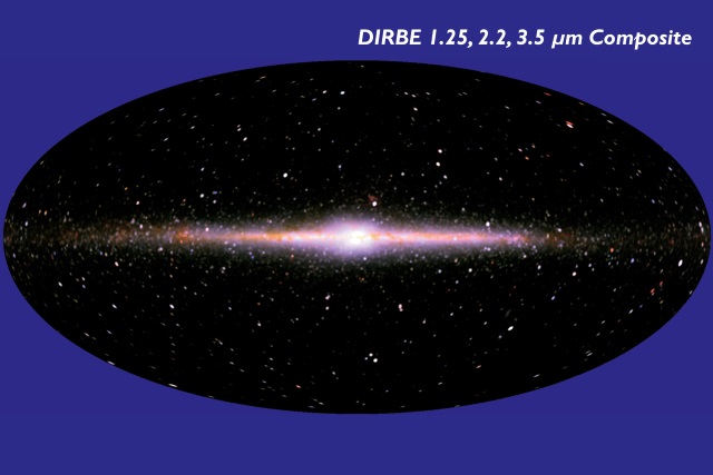 DIRBEによる近赤外線波長で見た全天図
