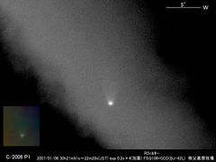 （木村喬氏撮影のマックノート彗星の写真 1）