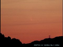 （masa氏撮影のマックノート彗星の写真）