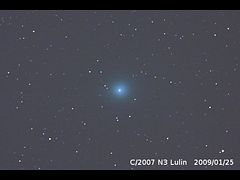 （岡山アストロクラブ / Sirius氏撮影のルーリン（鹿林）彗星の写真）