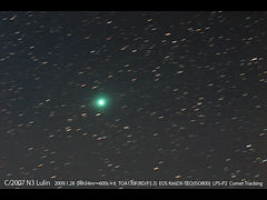 （伴紀美男氏撮影のルーリン（鹿林）彗星の写真 1）