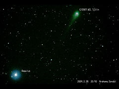 （castle氏撮影のルーリン（鹿林）彗星の写真 2）
