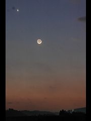 （masa氏撮影の月と金星の写真 1）