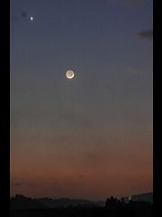 （masa氏撮影の月と金星の写真 2）