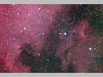 [Image:(Left)North America Nebula, (Right)Pelican Nebula]