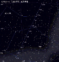 4月30日〜5月10日までのLEE彗星の位置