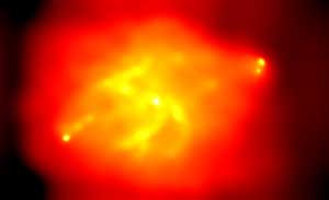 はくちょう座A銀河を取り巻く高温ガスに巨大な空洞構造
