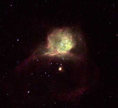 NGC6822銀河の星生成領域「Hubble-X」