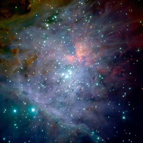 VLTがとらえたオリオン大星雲中心部