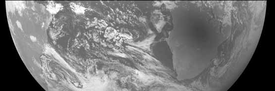 気象衛星 Meteosat 6号が捉えた月の影