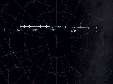 赤道座標の星図
