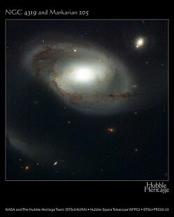 2つの銀河の写真