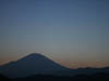 （水星と富士山の星景写真）