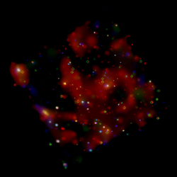 （M101銀河で発見された準軟X線源の画像）