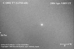 （リニア彗星C/2002 T7の画像）