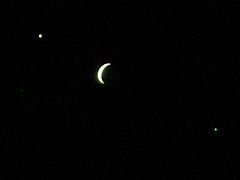 （サワサワ氏撮影の月と金星、木星の写真 2）