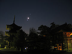 （小嶋孝弘氏撮影の月と金星、木星の写真 1）