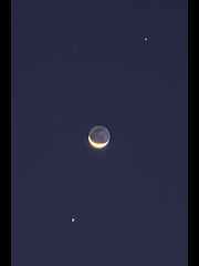 （やまちゃん氏撮影の月と金星、木星の写真 2）